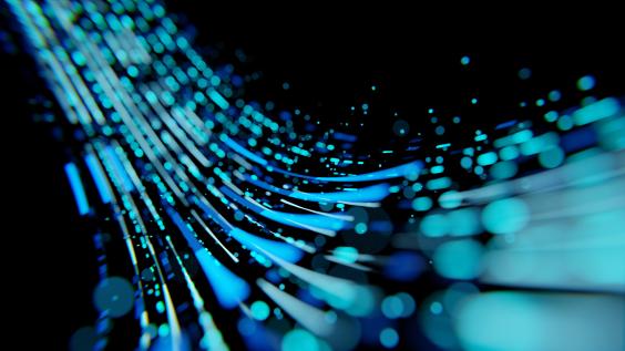 Abstract of modern high tech internet data center room