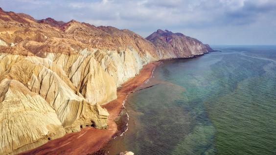  Hormuz Island in the Hormuz straight, south Iran taken in January 2019.