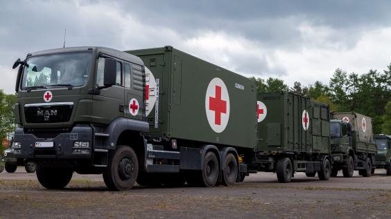 Rescue center system on trucks