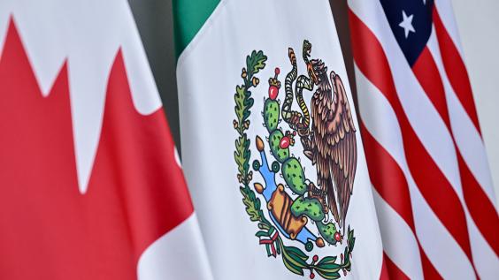 North American flags 