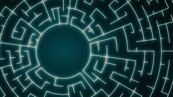 Blue labyrinth 