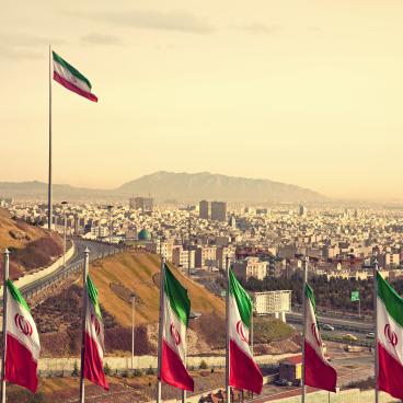 iran flags