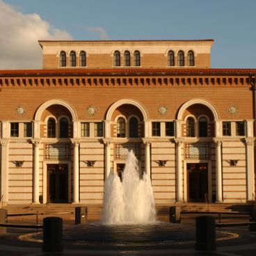 Front exterior of Baker Hall