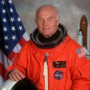 Portrait of American Astronaut John Glenn