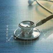 Stethoscope on top of chart
