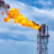 Natural gas refinery flaring