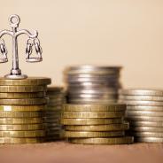 Coins and scale