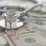 A stethoscope on American paper currency.