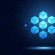 A graphic of blockchain technology.