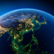 Asia at night