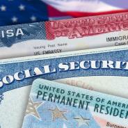This photo shows identification documents for U.S. immigrants.