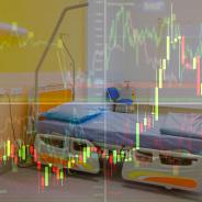 Empty Hospital Bed with Chart Overlay
