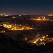 Mining at night