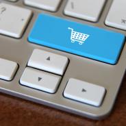 Keyboard with shopping cart key
