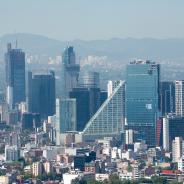 The Mexico City skyline.