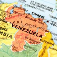 A map focused on Venezuela.