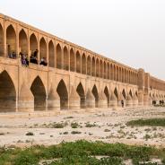 Drought in Iran marked by reduced vegetation.