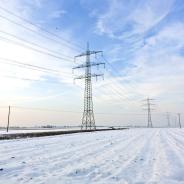 Power lines during a freeze.