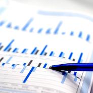 Pen pointing at chart