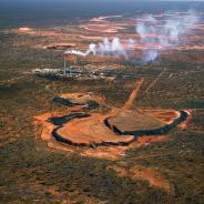 A nickel processing site.