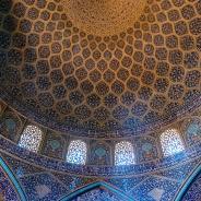 Ceiling of a mosque in Iran.