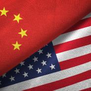 US and China Flags
