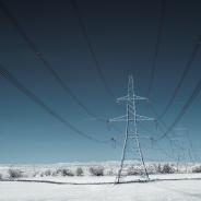 Icy powerline