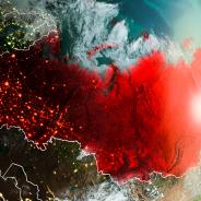 Russia Map Globe