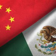 Mexico and China Flag