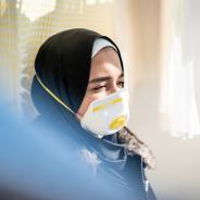 Muslim woman covid
