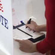 USA Election Voting Booth