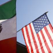 US MEXICO Flags