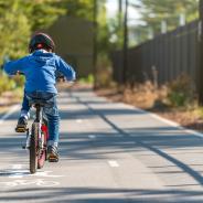 kid riding bike