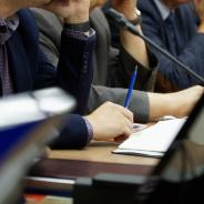 Commission listening to testimony