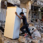  The destruction of the buildings damaged in the Kahramanmaras earthquake continues on June 27, 2023 in Hatay, Turkey. On February 6, 2023, earthquakes with magnitudes of 7.7 and 7.6 occurred in 11 provinces of Turkey.