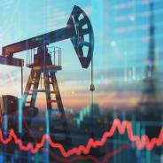 Oil Pumpjack and Financial Growth