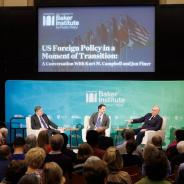 Panelists on stage at event