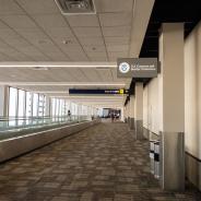 MINNEAPOLIS, AUGUST 21, 2024: US Customs and Border Protection (CBP) office at Minneapolis Airport designated for immigration & customs processing for international arrivals into United States.