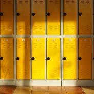 school lockers in sunshine