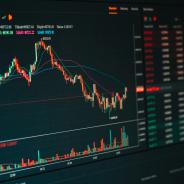 Chart showing stock market decline