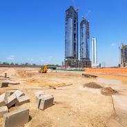 Building constuction in Abu Dhabi, capital of UAE.