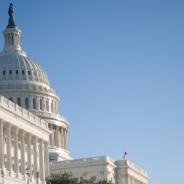 Outdoor view of US Capitol building
