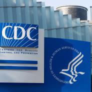 Atlanta, GA, USA - June 15, 2022: Closeup of the CDC logo seen at the Edward R. Roybal campus, the headquarters of the Centers for Disease Control and Prevention (CDC).