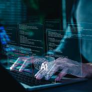 AI coding assistant for software development concept