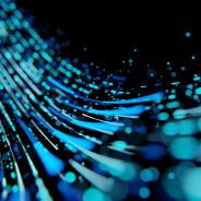 Abstract of modern high tech internet data center room
