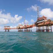 Oil rig off the coast of Venezuela