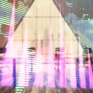 Double exposure of stock market graph with globe hologram on conference room background