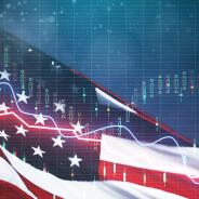 USA economy and dollar concept 