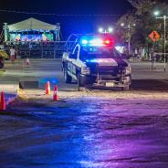 Mexican police cordon