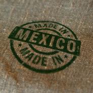 sacking with "Made in Mexico" stamp